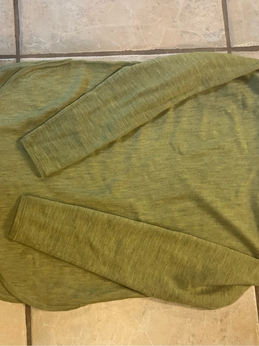 Eileen Fisher Olive Green boat neck Sweater
